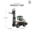 New best selling off-road all terrain forklift truck with cab